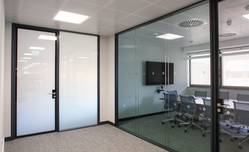 Smart glass meeting room privacy Maryland